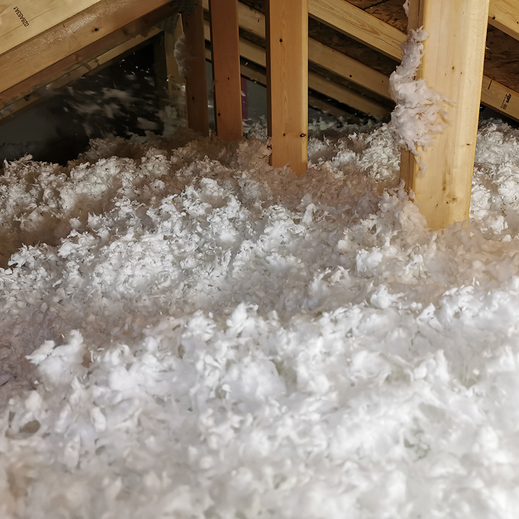 Upgraded attic insulation installation by Coastal Pacific Insulation